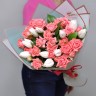 Свежесть Букет с тюльпанами и розами с доставкой в Кисловодске