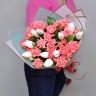 Свежесть Букет с тюльпанами и розами с доставкой в Кисловодске