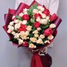 Алые паруса Букет роз и тюльпанов с доставкой в Кисловодске
