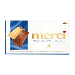 Шоколад молочный MERCI, 100г