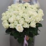51 высокая белая роза с доставкой в Кисловодске