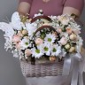 Лапочка Корзина роз и хризантем с доставкой в Кисловодске