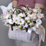 Лапочка Корзина роз и хризантем с доставкой в Кисловодске