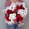 Добрая традиция Букет роз и хризантем с доставкой в Кисловодске
