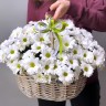 Корзина хризантем Полевые цветы  с доставкой в Кисловодске