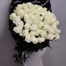 Букет белых роз премиум с доставкой в Кисловодске