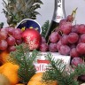 Счастливый Новый год Подарочная корзина с фруктами с доставкой в Кисловодске