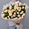 Солнечный день Кремовые кустовые розы с доставкой в Кисловодске